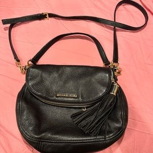 Michael Kors Leather Crossbody with Tassel